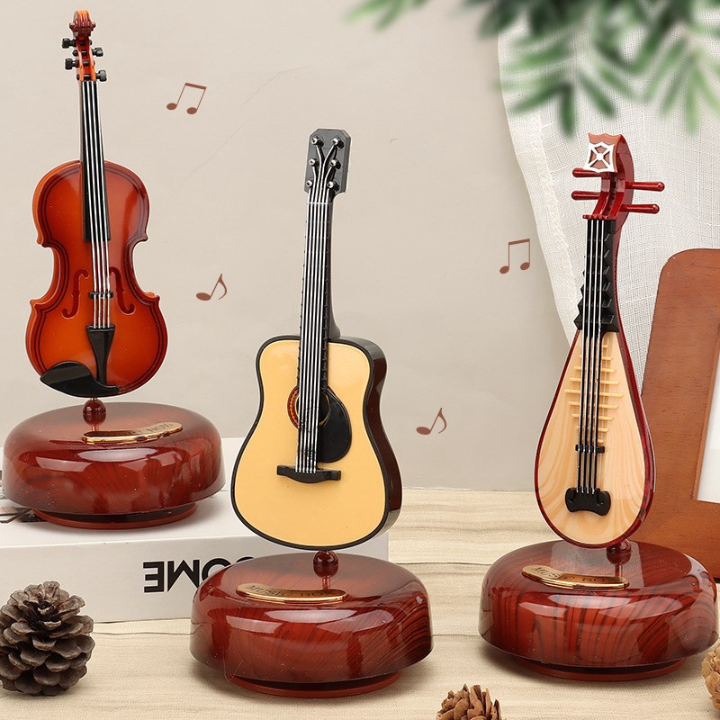 Hộp Nhạc Hình Nhạc Có Thể Xoay Được Phong Cách Cổ Điển