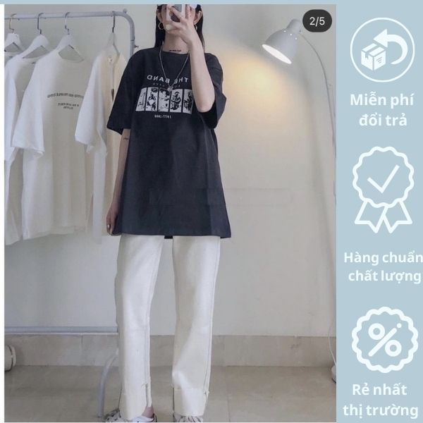 Áo thun 3158 The Band Nữ MEESTORE - Phông dáng rộng unisex siêu hot | WebRaoVat - webraovat.net.vn