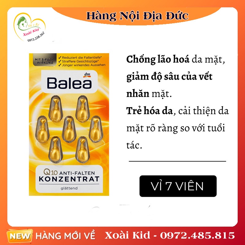 Viên nang dưỡng da Balea của Đức