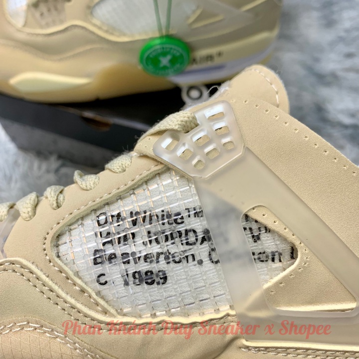 Giày jordan 4 off white jd kem đế khí tăng chiều cao