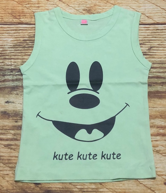 Áo sát nách thun cotton size nhí 1-10