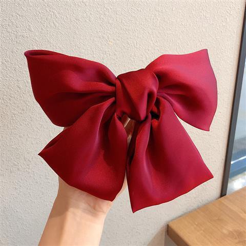 KẸP TÓC NƠ CHO BẠN GÁI, KẸP NƠ VẢI PHI BÓNG SIÊU TO PHONG CÁCH HÀN QUỐC NHIỀU MÀU HÀNG CAO CẤP