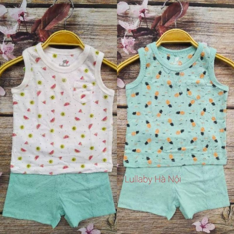 [Lullaby] Bộ sát nách (Ba lỗ) vân thoáng cao cấp (3m-4y)