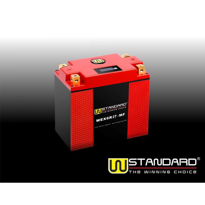Bình điện (Ắc quy)Lithium E-Battery W-STANDARD WEX6R27-MF12V-27Ah Nhập Khẩu(HARLEY, TRIUMPH, DUCATI,BMW, KTM)