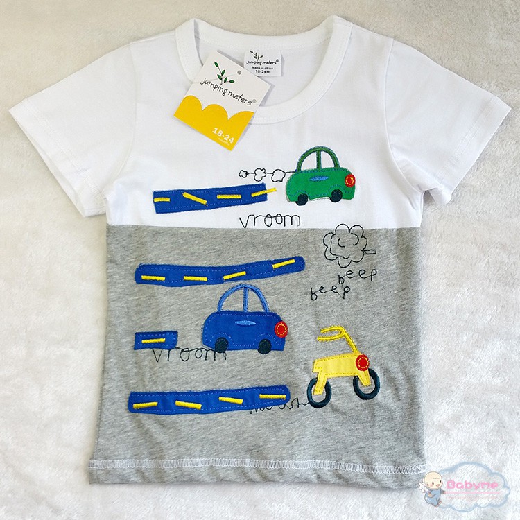 Áo thun cotton mềm mại họa tiết hoạt hình cho bé trai