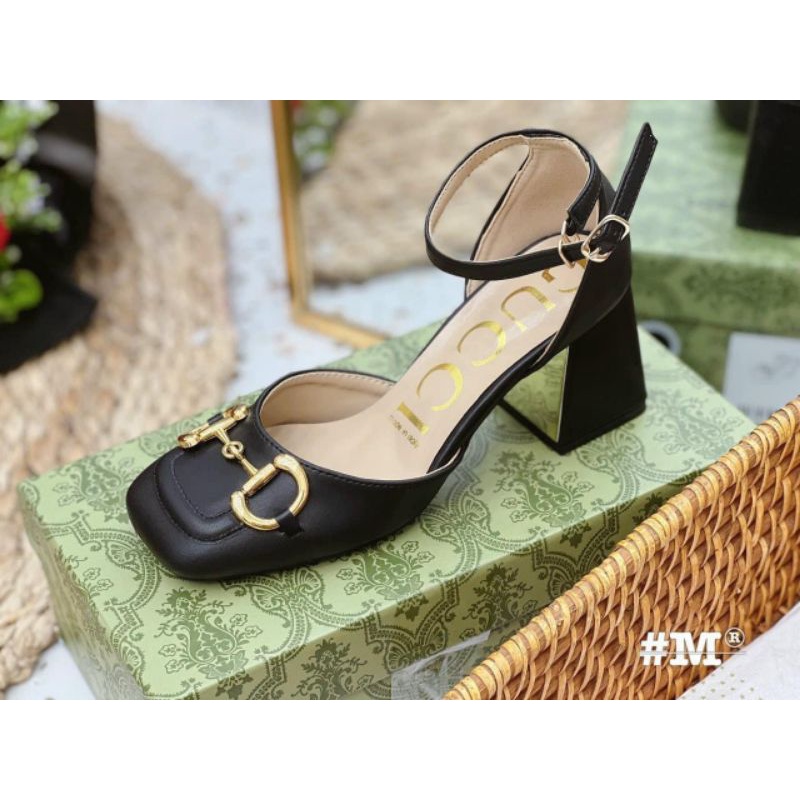 c Sandal 7p Mũi Vuông Gc Da Mềm Êm Fullbox Bill Túi Cao Cấp