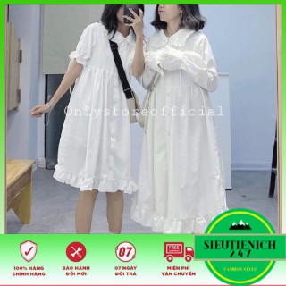 Váy Nữ 𝑭𝑹𝑬𝑬𝑺𝑯𝑰𝑷 Váy Babydoll Viền Bèo Baby Cute Dễ Thương Thời Trang Hottrend Mùa hè 2021