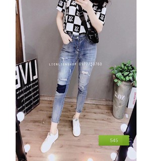 Quần Jean Nữ Họa Tiết Trẻ Trung Cá Tính JN545