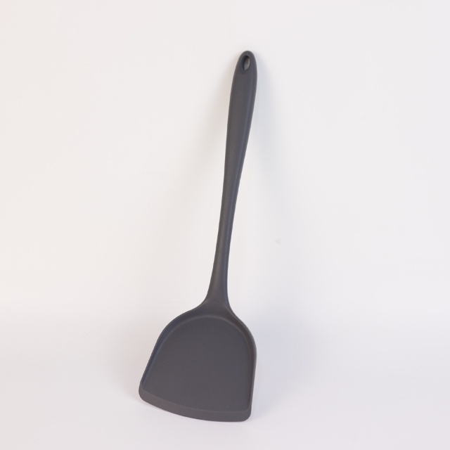 Xẻng silicone siêu dày  chịu nhiệt chống dính nấu ăn, xẻng chiên xào lật thức ăn cán dài - THEA