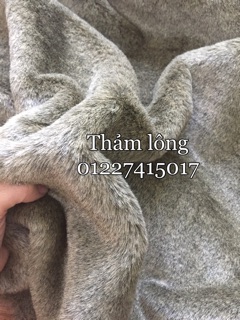 Thảm lông chụp hình - xám vàng