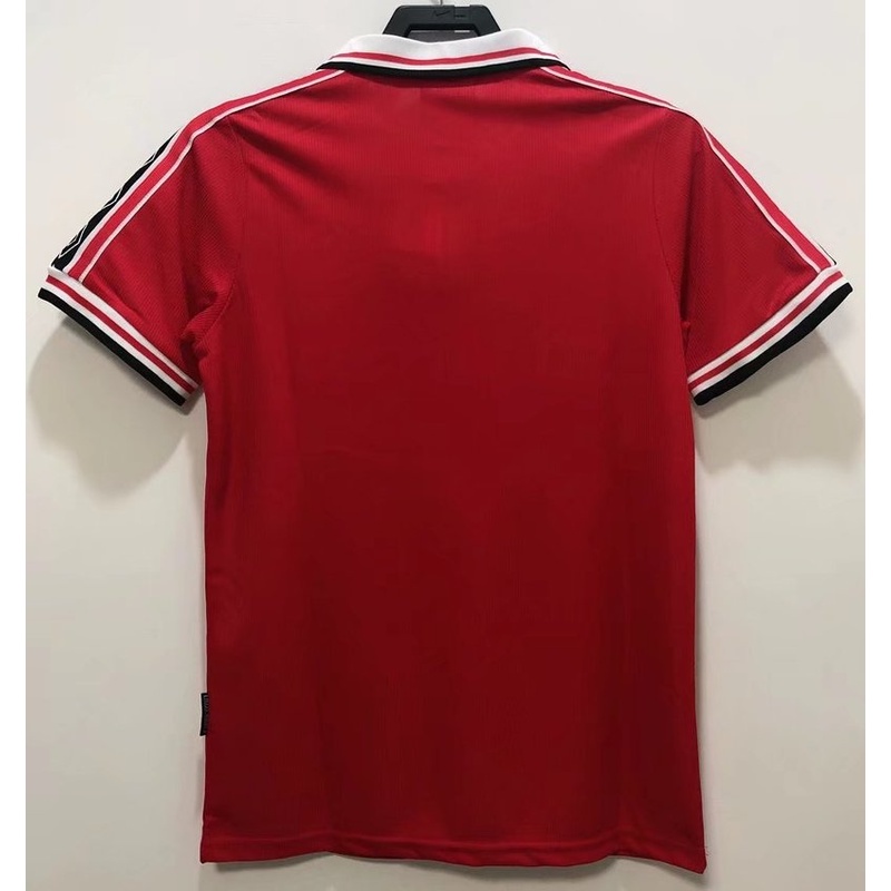 Áo Thun Đá Banh Tay Ngắn Phong Cách Retro Manchester United 98/99 Cao Cấp
