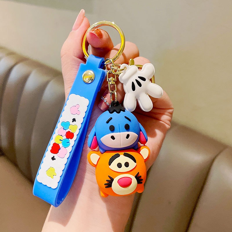 Móc Chìa Khóa Xe Hơi Hình Chuột Mickey Minnie Dễ Thương Sáng Tạo Dành Cho Nam Và Nữ