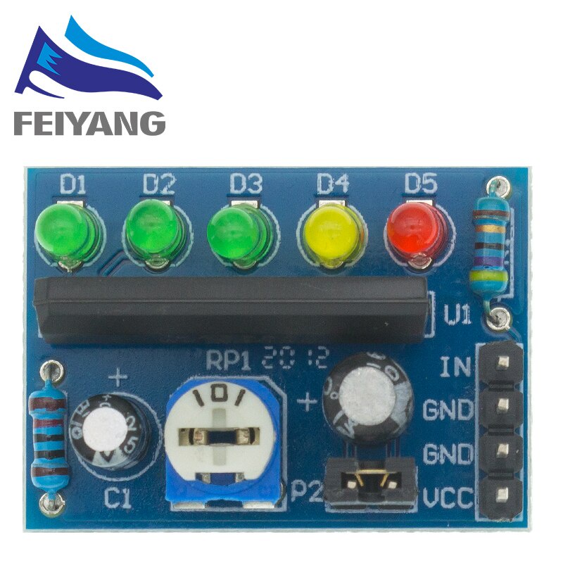 Vôn Kế DC 3.5V-16V KA2284 Màn Hình LED Xanh Lá/Đỏ