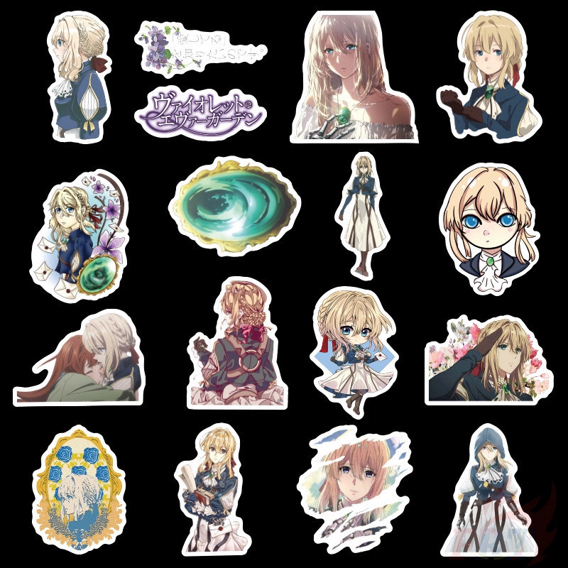❉ Violet Evergarden Series 01 - Anime Stickers ❉ 50Pcs/Set DIY Fashion Luggage Laptop Skateboard Doodle Stickers