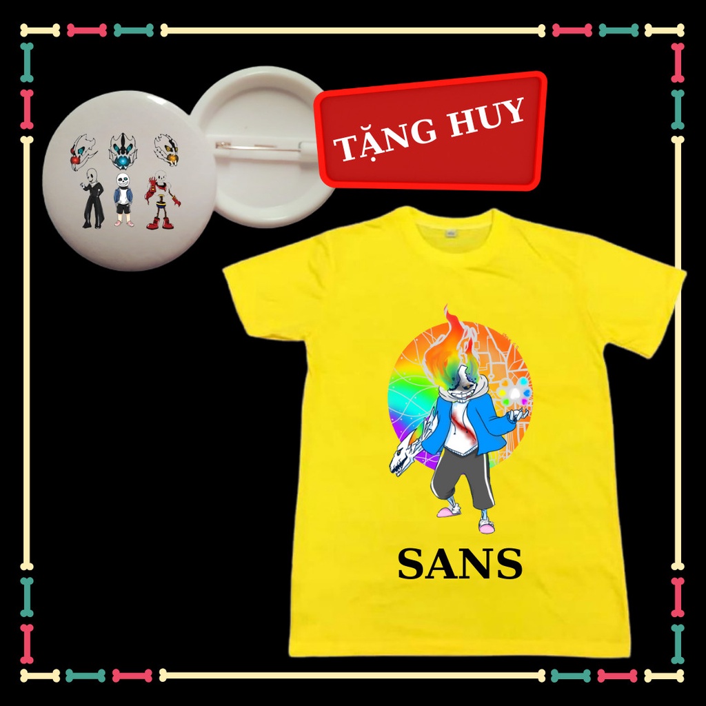 Áo Biệt đội Gangster - Sans Undertable cho Bé Trai ( Từ 10kg đến 90kg, đủ size áo) Tặng HUY HIỆU Sans