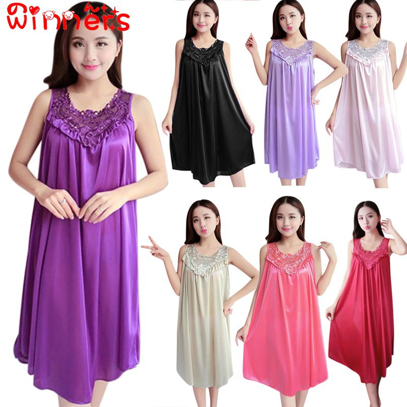 Đầm ngủ lụa thời trang cho nữ | BigBuy360 - bigbuy360.vn