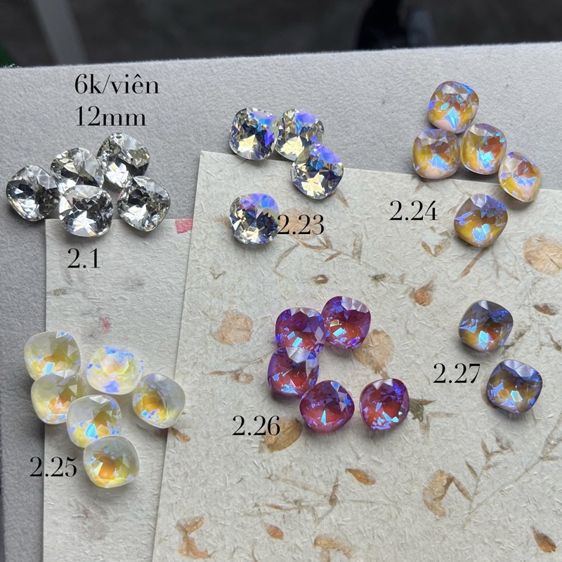 Đá khối nail cao cấp vuông bo