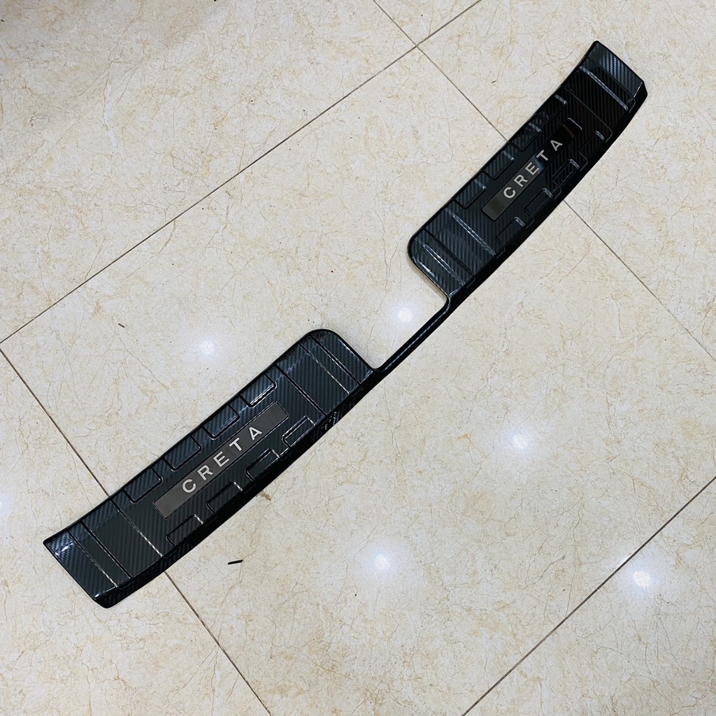 Nẹp cốp xe, chống trầy cốp xe Creta 2021 2022 2023 Mẫu Carbon cao cấp - tặng kèm keo tăng dính