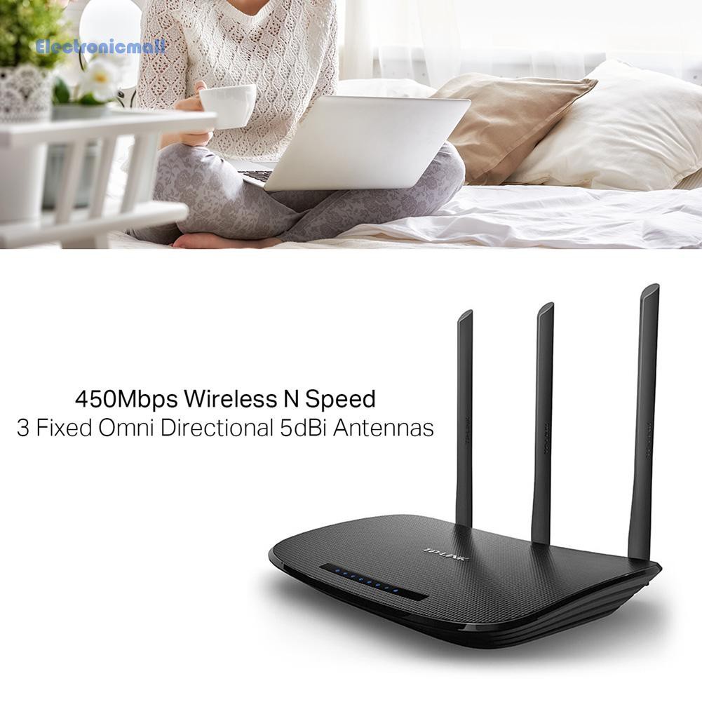 ElectronicMall01 TP-LINK TL-WR940N 450Mbps Wireless Router 2.4GHz WiFi Signal Range Amplifier