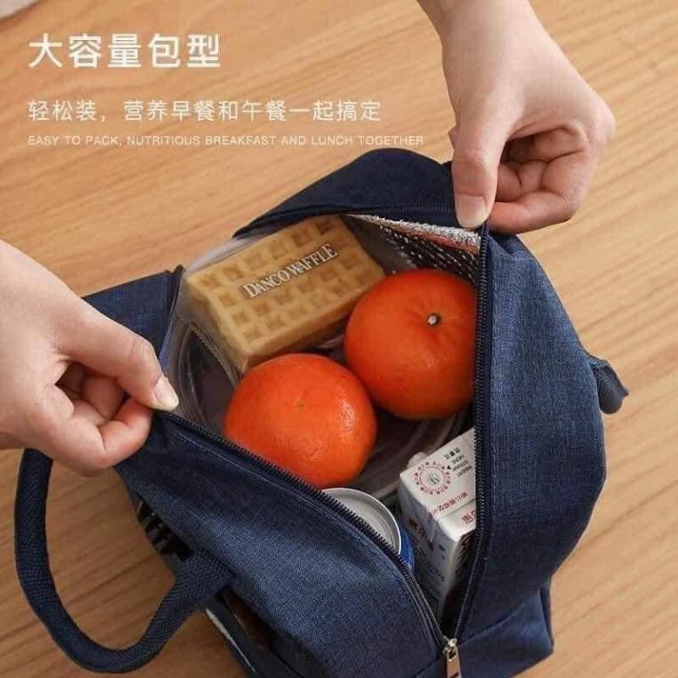 Túi giữ nhiệt văn phòng công sở, túi giữ nhiệt mẹ bỉm sữa LUNCH BAG