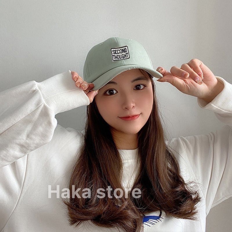Mũ lưỡi trai Nón kết thêu chữ Second Thought 348 phong cách Ulzzang form unisex nam nữ