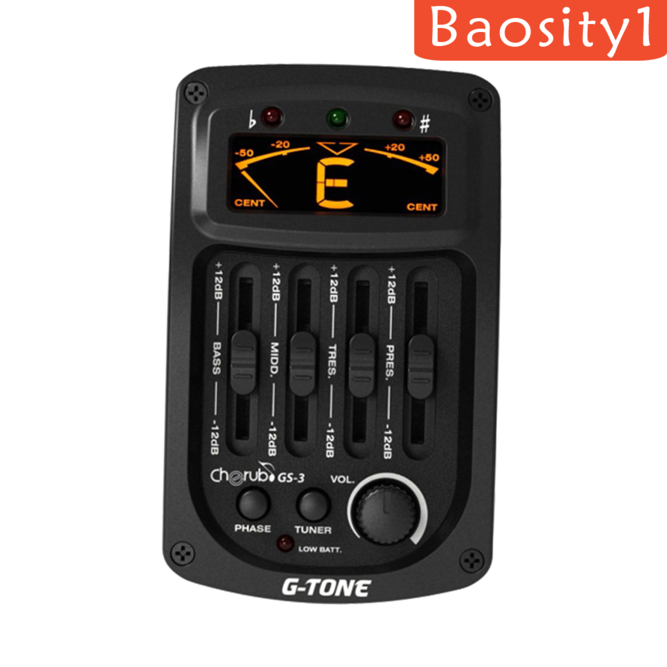 [BAOSITY1]Acoustic Guitar Piezo Pickup Preamp Equalizer Tuner System LCD Display GS-3