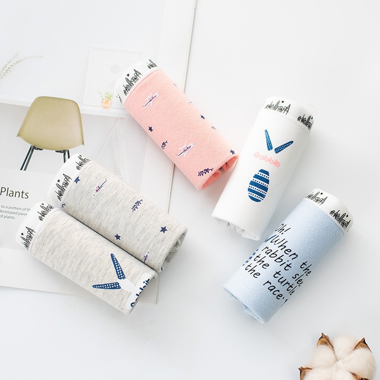 Set 5 quần lót cotton túi zip siêu đáng yêu