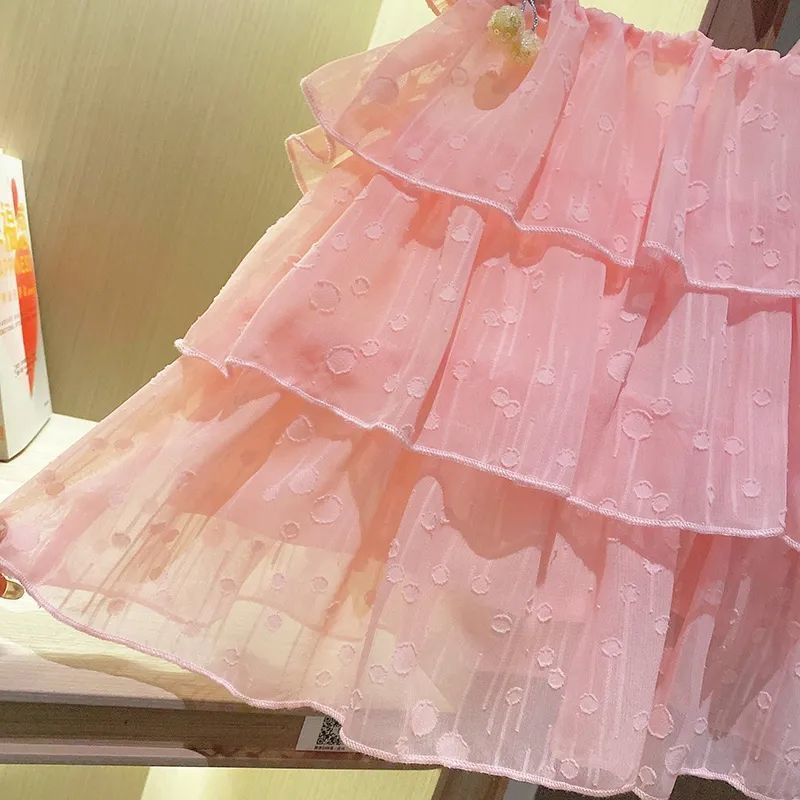 2023 Đầm Công Chúa Lưới Mùa Hè Hàn Quốc Cho Bé Gái Mới