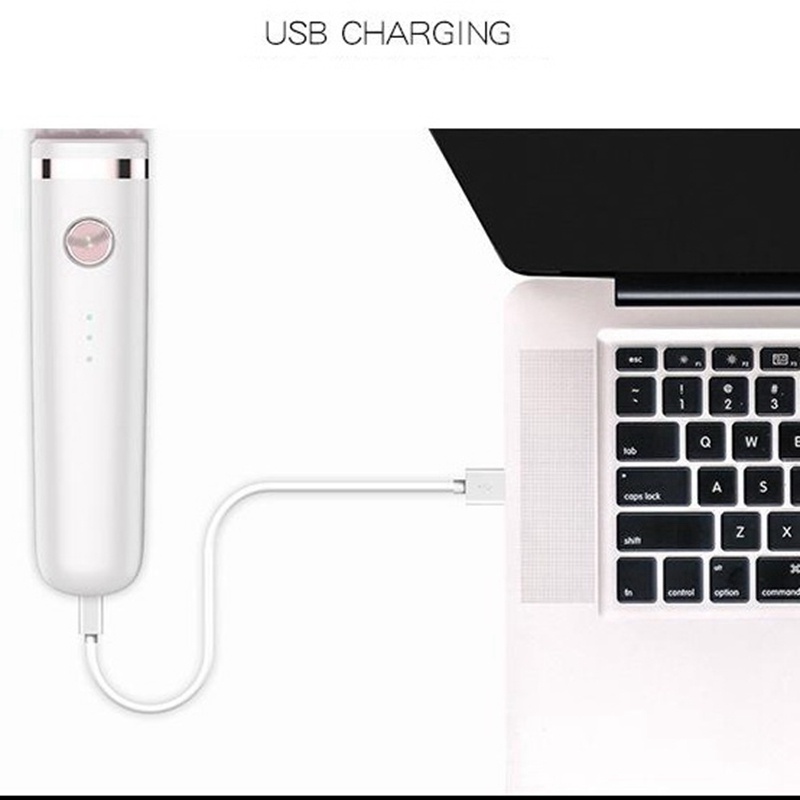[Hàng mới về] Lược duỗi tóc khí nóng đa chức năng sạc được USB