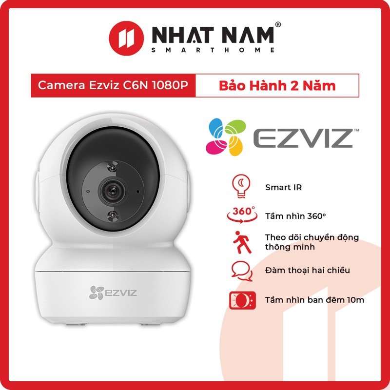 Camera Wifi EZVIZ C6N 1080P - Hàng chính hãng- BH 24 tháng | BigBuy360 - bigbuy360.vn