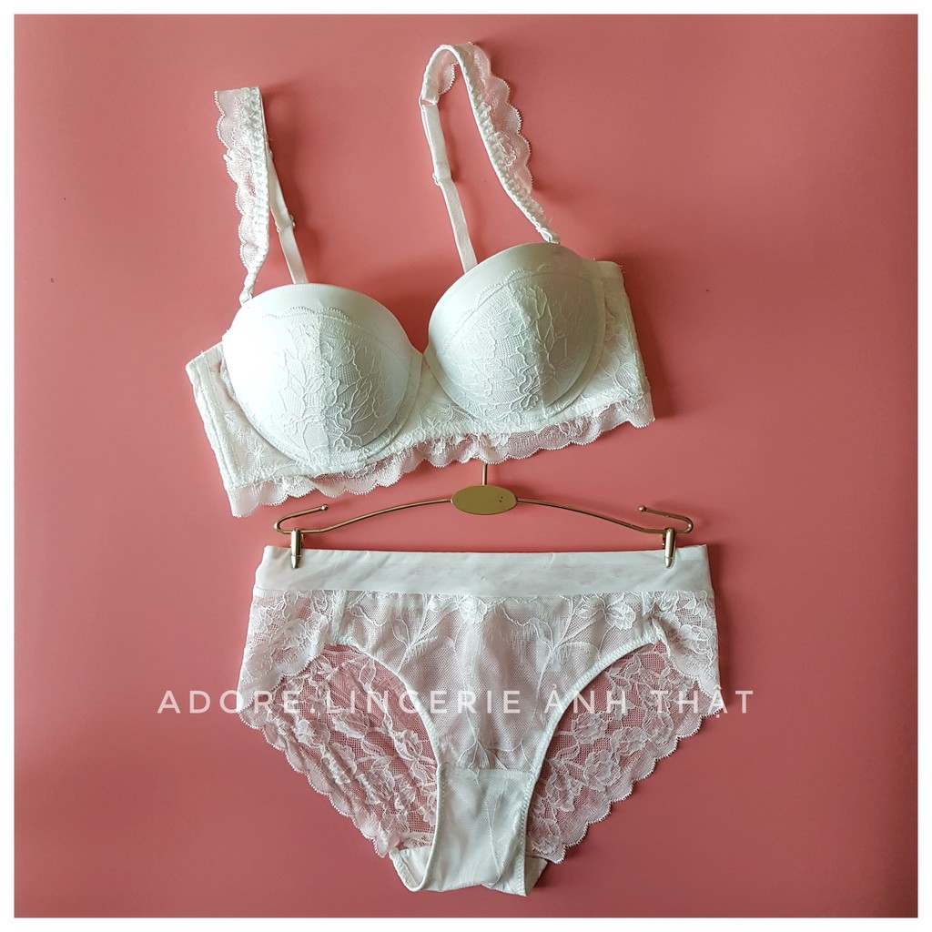 BỘ ĐỒ LÓT NỮ CÓ GỌNG CÚP NGANG MÚT VỪA 1303 | BigBuy360 - bigbuy360.vn