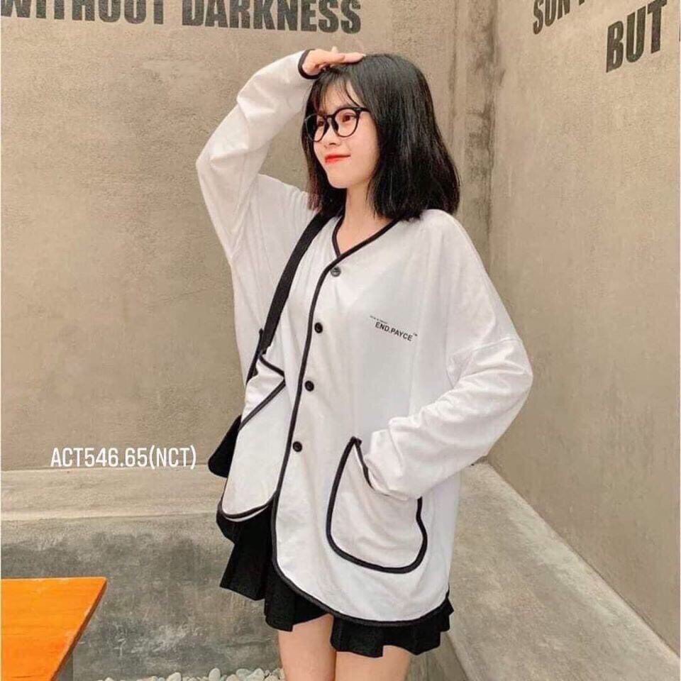Áo khoác Cardigan bo viền xinh xắn, chất nỉ trần bông êm ái - KN35 | BigBuy360 - bigbuy360.vn