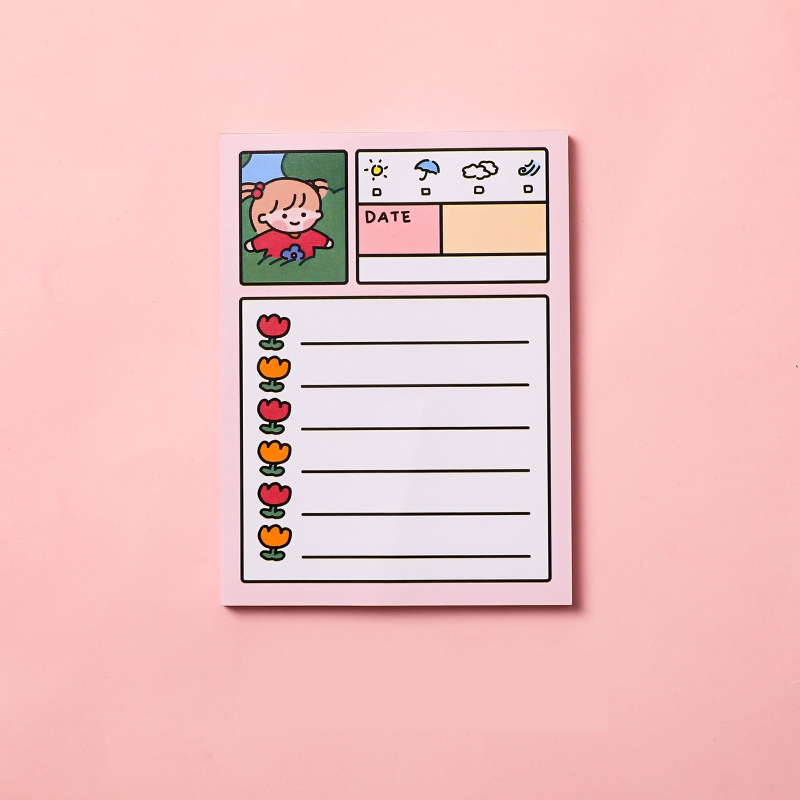 Xấp Giấy Ghi Chú Hình Hoạt Hình Đáng Yêu