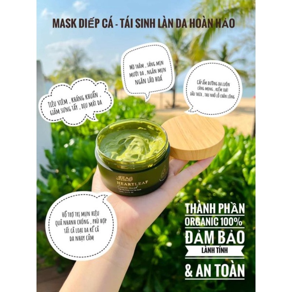 [ GIÁ SỈ ] MẶT NẠ DIẾP CÁ TÁI SINH MEEA ORGANIC Đều Màu Da, Giảm Mụn, Da Sáng Mịn