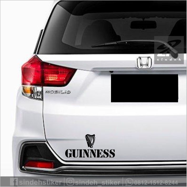 Sticker Logo Guinness Dán Trang Trí Xe Hơi