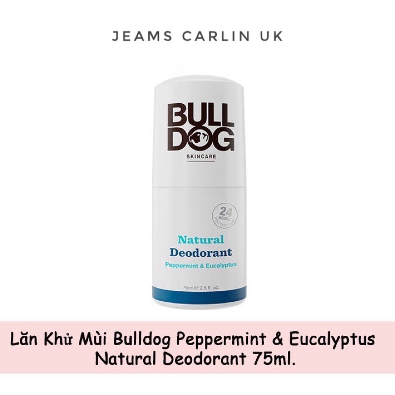 Lăn Khử Mùi Bulldog Peppermint & Eucalyptus Natural Deodorant 75ml