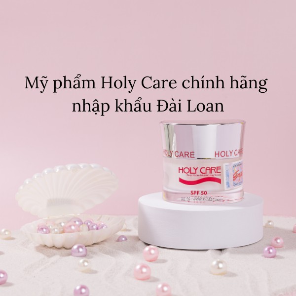 Kem dưỡng trắng Holy Care ngọc trai ( New ) 20g KÈM QUÀ TẶNG BÔNG PHẤN