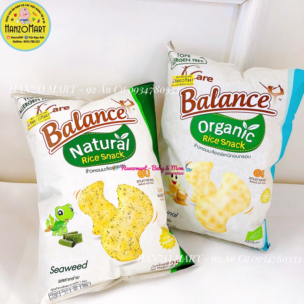 Bánh ăn dặm cho bé Balance Thái Lan hữu cơ