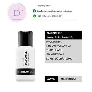 Tinh chất The INKEY List Niacinamide 30ml