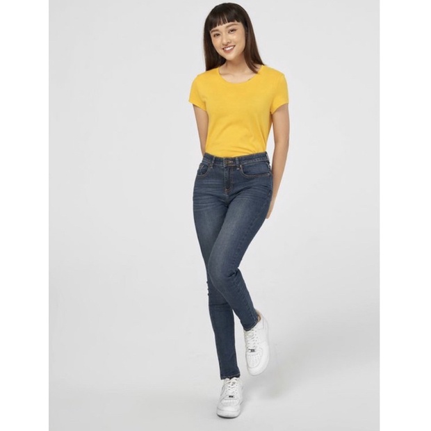 Quần jeans nữ Canifa chất liệu co giãn dáng slimfit size 26