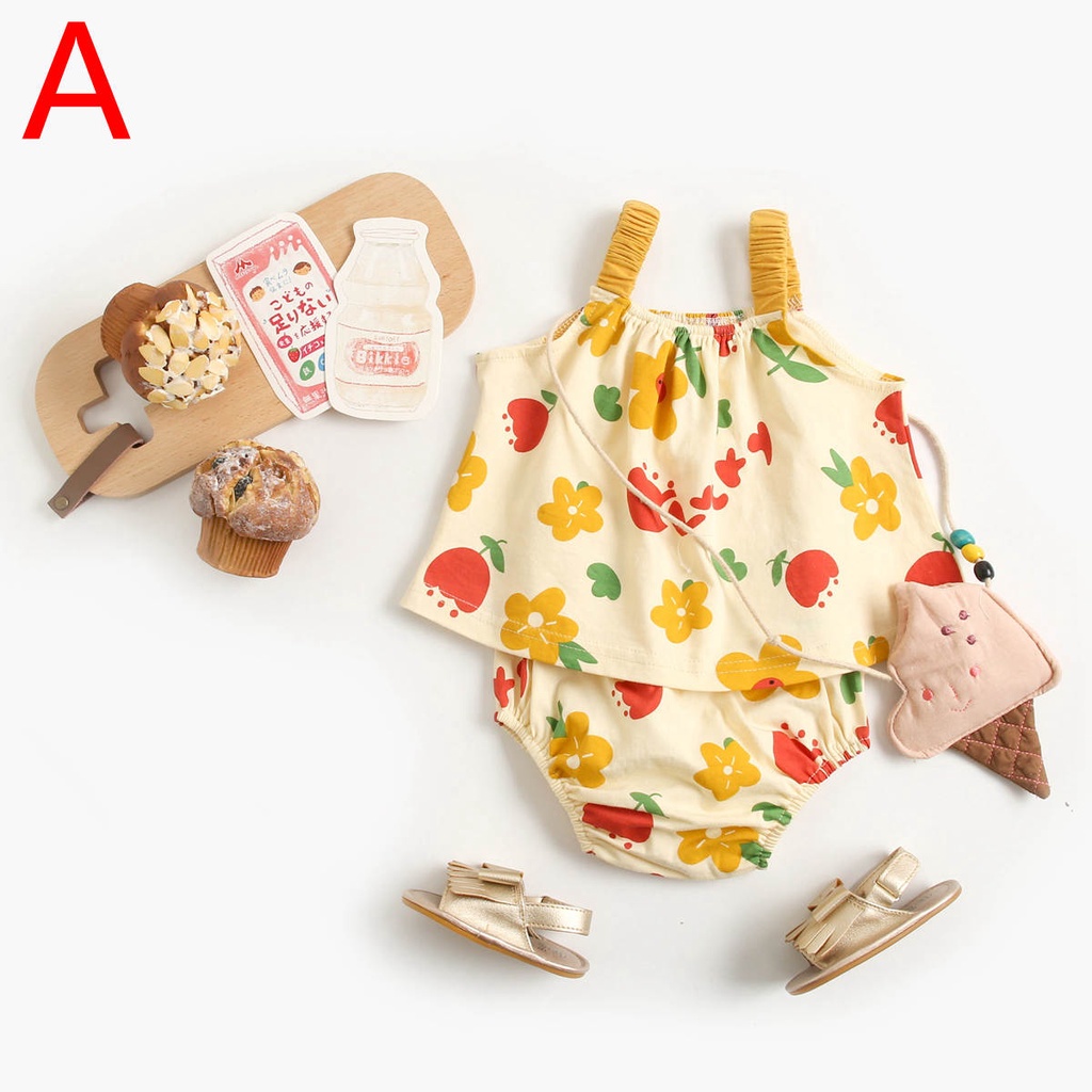 Bộ quần áo SANLUTOZ cho bé sơ sinh/ bé gái hình bông hoa