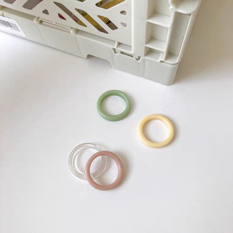 Nhẫn acrylic thiết kế đơn giản cá tính hợp thời trang