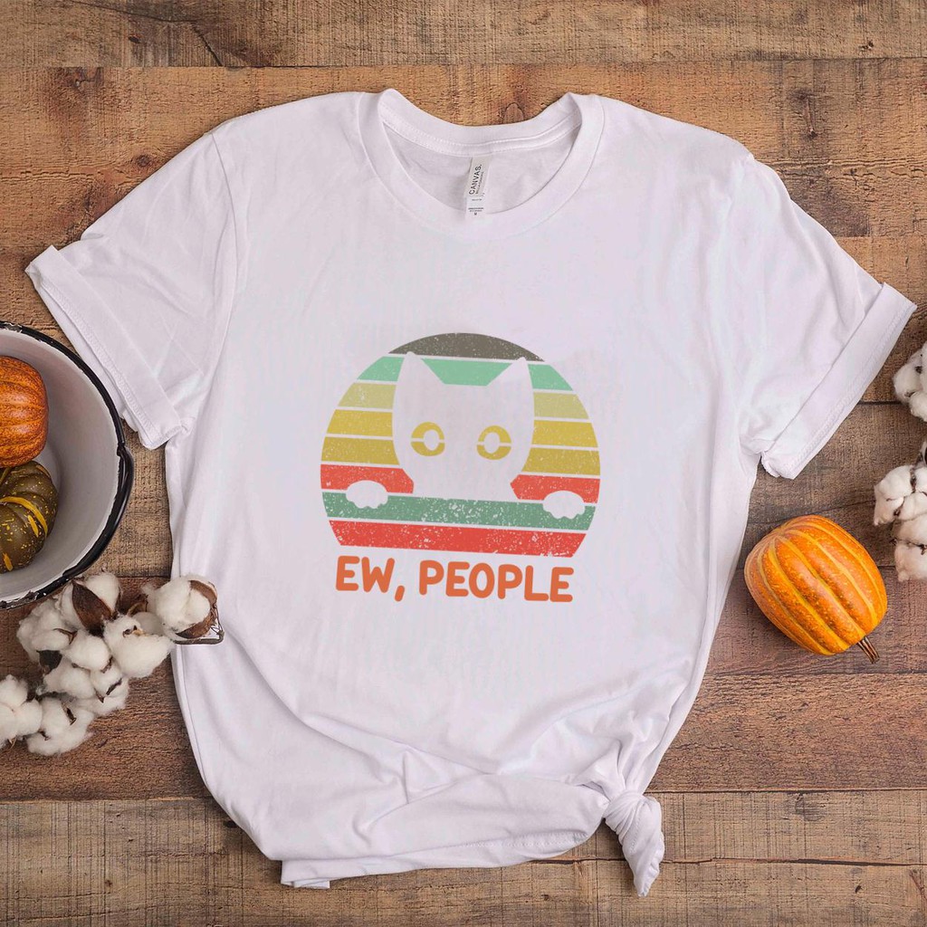 ÁO THUN AOMIVN ew people meowy cat lovers 1-01TS0_12TAY LỠ CÁ TÍNH PHÔNG IN PHONG CÁCH HÀN QUỐC AOMI DU LỊCH