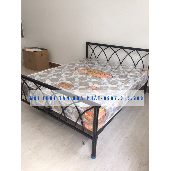 Giường sắt Tân Hóa Phát kiểu mới nhiều kích thước từ 1m đến 1m8
