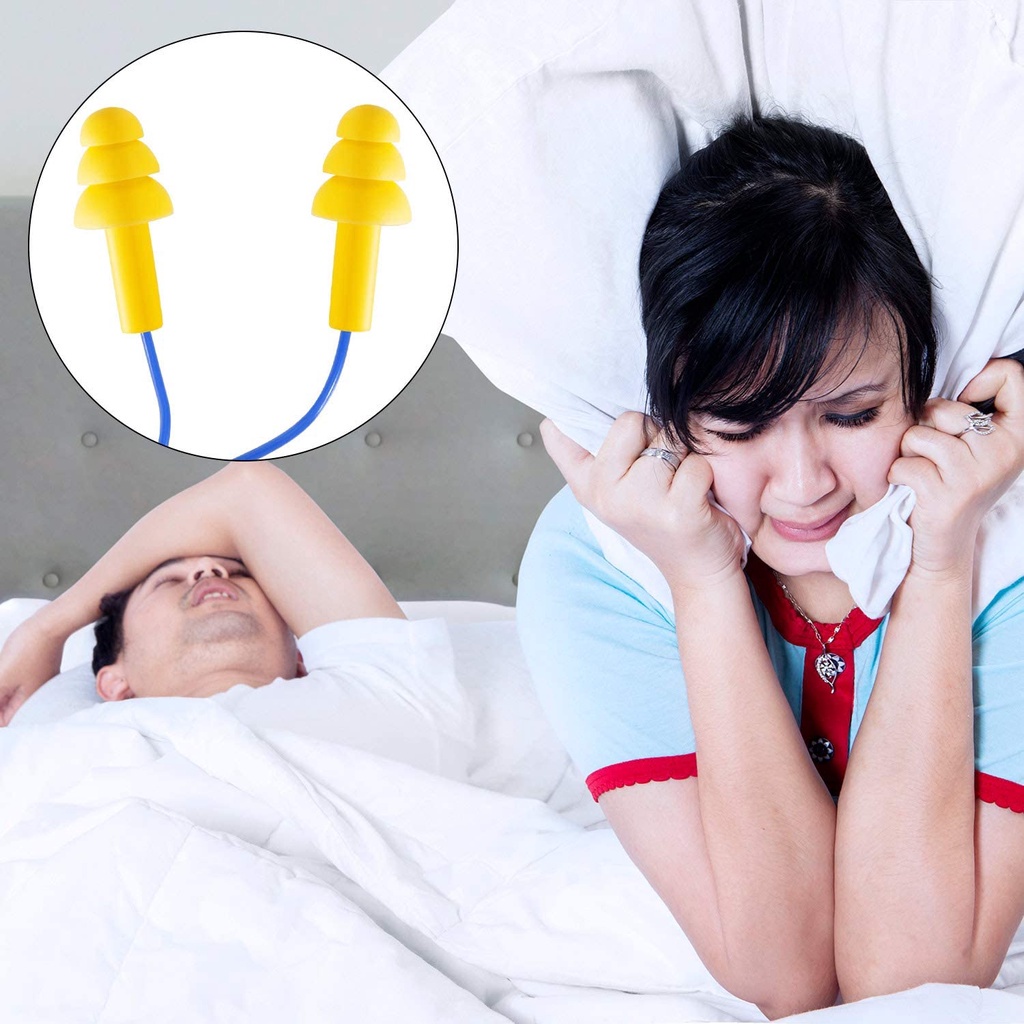 1 Cặp Nút Bịt Tai Bằng Silicone Chống Ồn/Chống Ồn Mềm Mại Tiện Dụng Khi Đi Bơi/Lặn