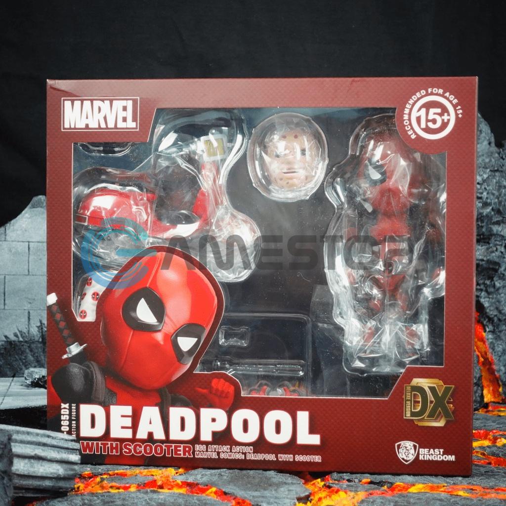 Mô hình Marvel Deadpool EAA 065DX With Scooter Egg Attack Action Figure Beast Kingdom 16cm Chính hãng Mỹ MVBK01