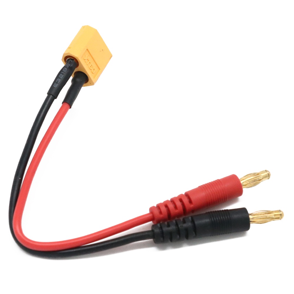 1 Dây Cáp Sạc Pin 4.0mm Cho Pin Lipo RC XT90 / XT60 / XT30 / T Plug 14AWG Dài 20CM