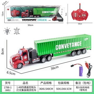 xe mô hình container điều khiển từ xa cho bé