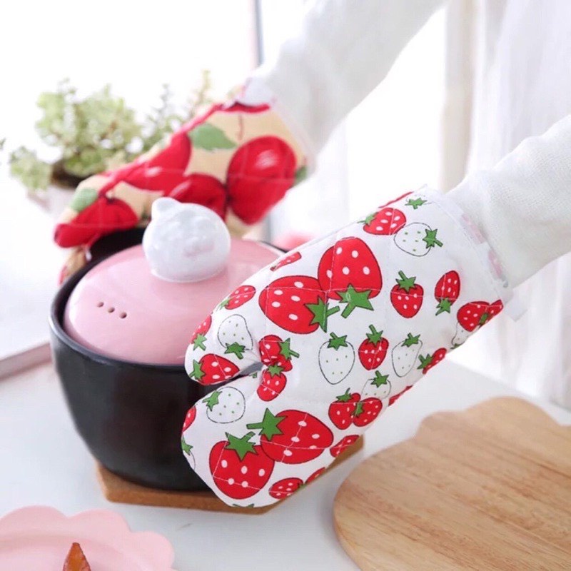 Găng tay VẢI HỌA TIẾT nhấc nồi 2 LỚP mềm mại chịu nhiệt tiện lợi 1 CHIẾC
