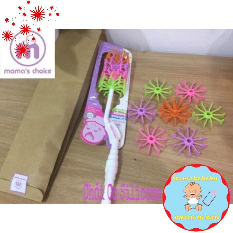[NVMH2] CHỔI CỌ BÌNH SỮA SILICONE 360 ĐỘ - MAMA’S CHOICE